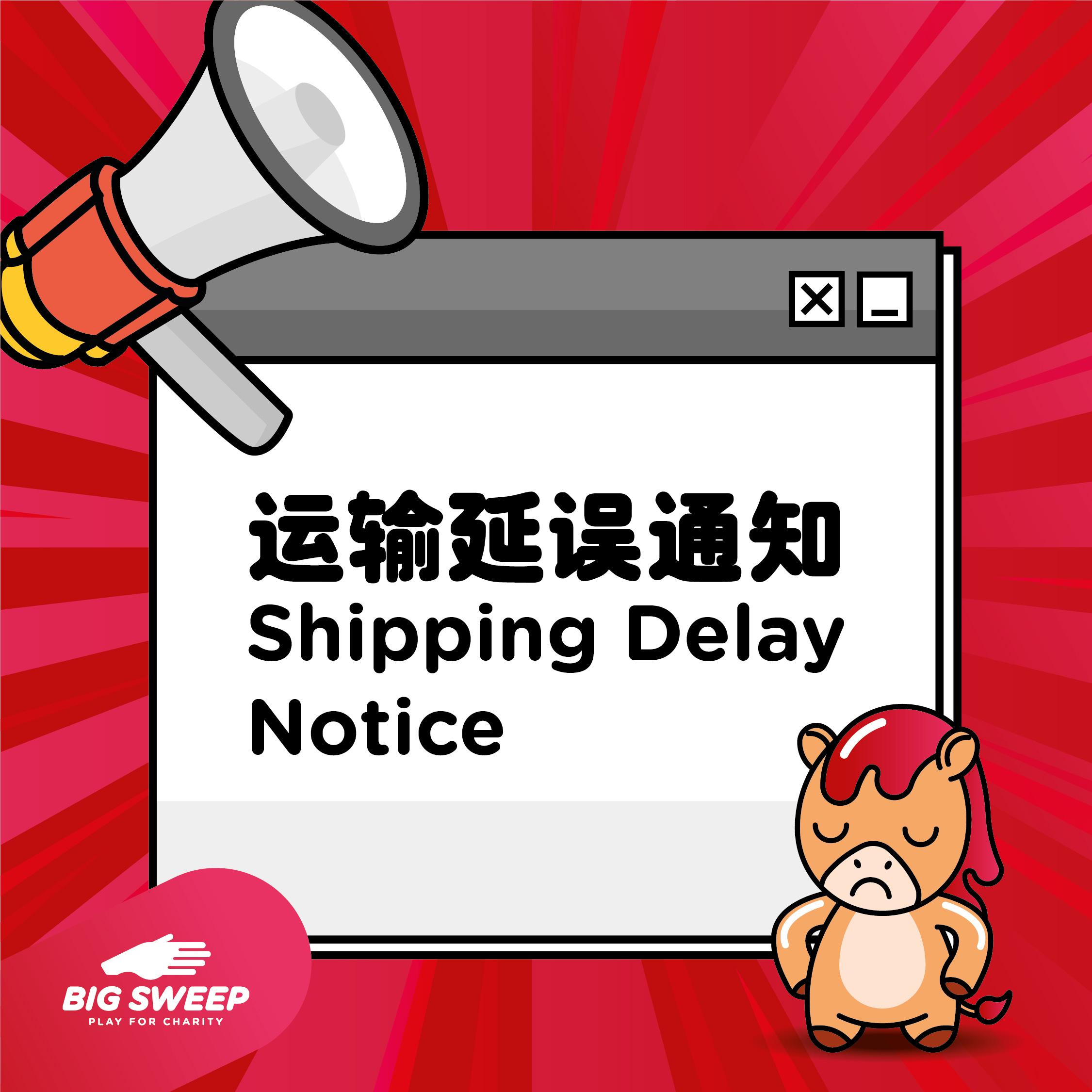 Shipping delay notice