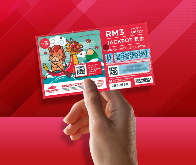 A small business owner wins the second prize of RM600,000!